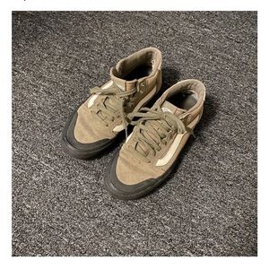 Vans Olive Green and Black Sneakers